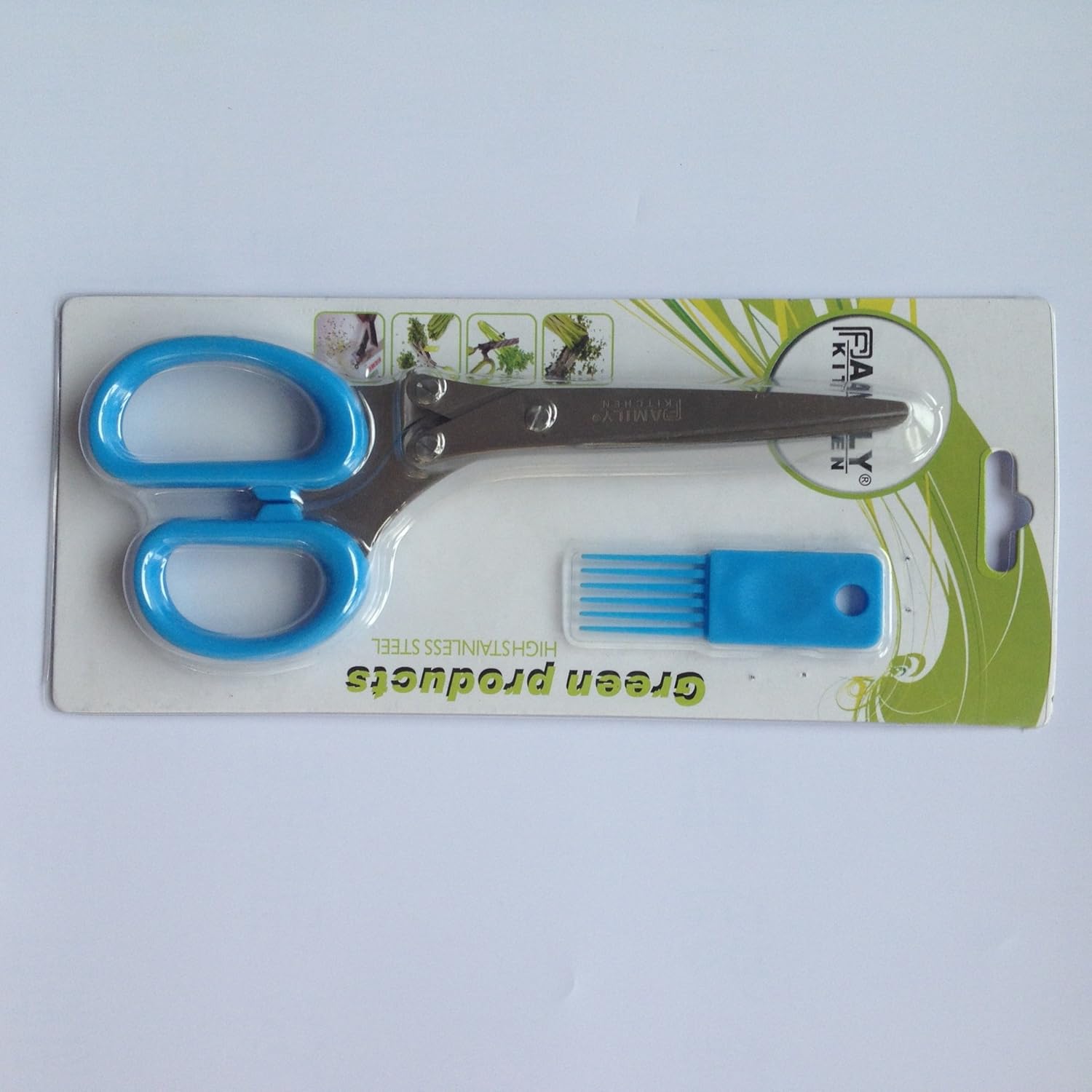 Family 5blade Herb Scissors Stainless Steel Multi Blade