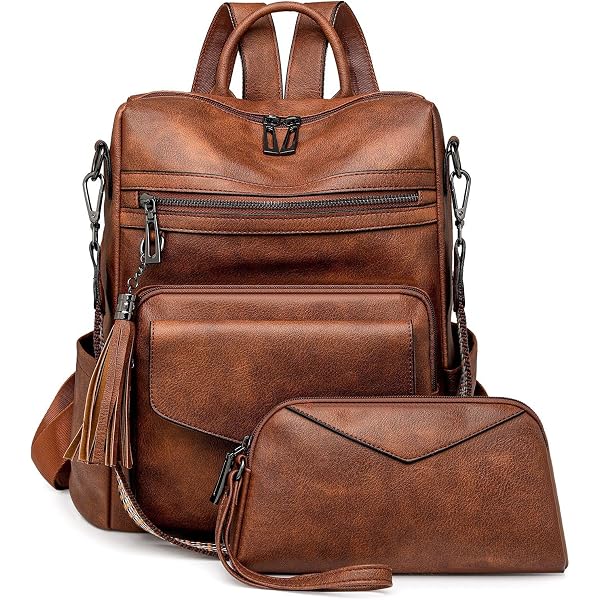 Amazon.com: EDRLIO Women Backpack Purse Leather convertible  display picture 3