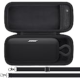 khanka Case for Bose SoundLink Plus Portable Speaker – Hard Protective Travel Case with Shoulder Strap (Black)