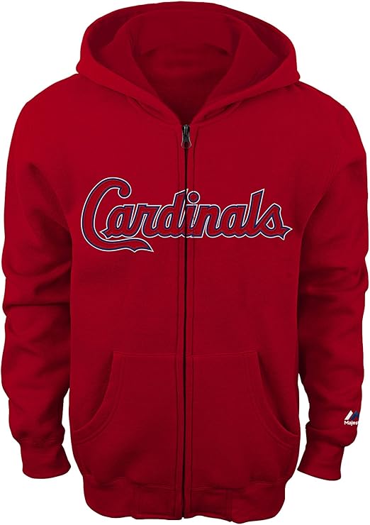 Amazon.com: St Louis Cardinals Youth Red Full Zip Fleece Hoodie (Small 8): Clothing
