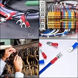 Vwoqiy 280 Pcs Insulated Electrical Connectors Kit - Terminals Spade Ring Fork view 7