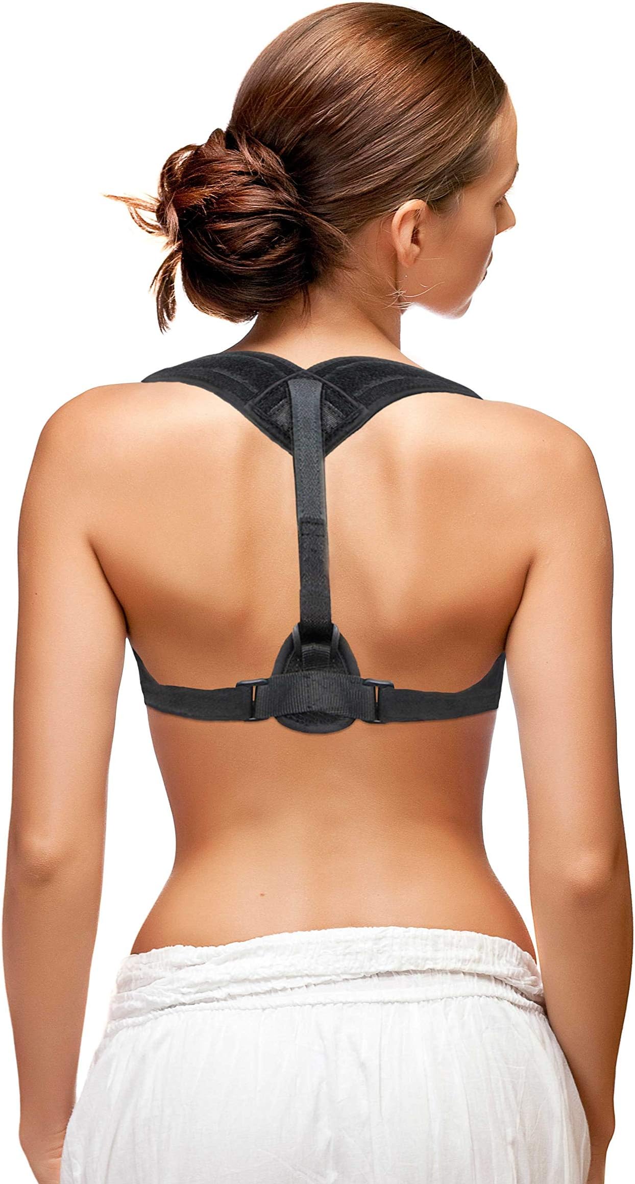 Back Posture Corrector for Women โ Stress Relief Back Brace - Shoulder Brace, Neck Brace, Lumbar Support & Back Pain Relief - Comfortable Back Brace Posture Corrector for Upright Pose