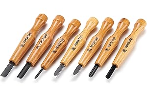 Power Grip Japanese Carving Tools - Seven Piece Set
