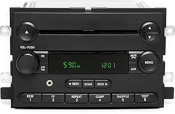 Amazon Com 1 Factory Radio Am Fm Cd W Aux Input Compatible With 2005 06 Ford Mustang Mercury Montego 5f9t 18c869 Ah Automotive