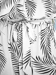 CUPSHE Women's Romper Tropical Flutter Sleeve Boho