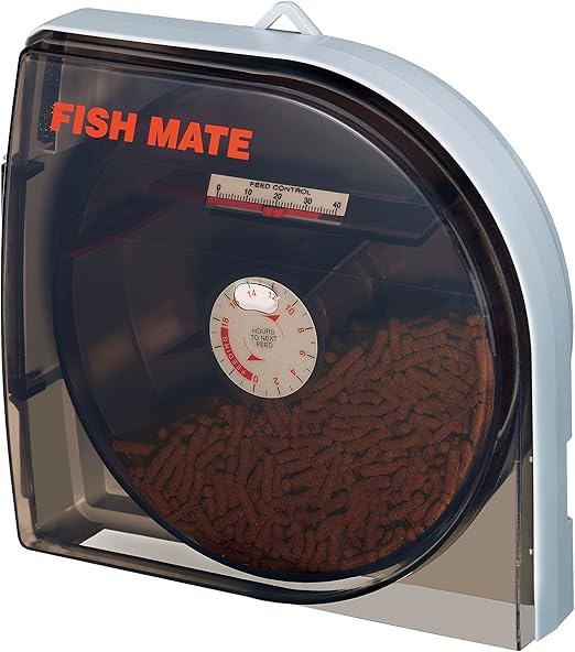 Fish Mate P21 Automatic Pond Fish Feeder Amazon Co Uk Garden