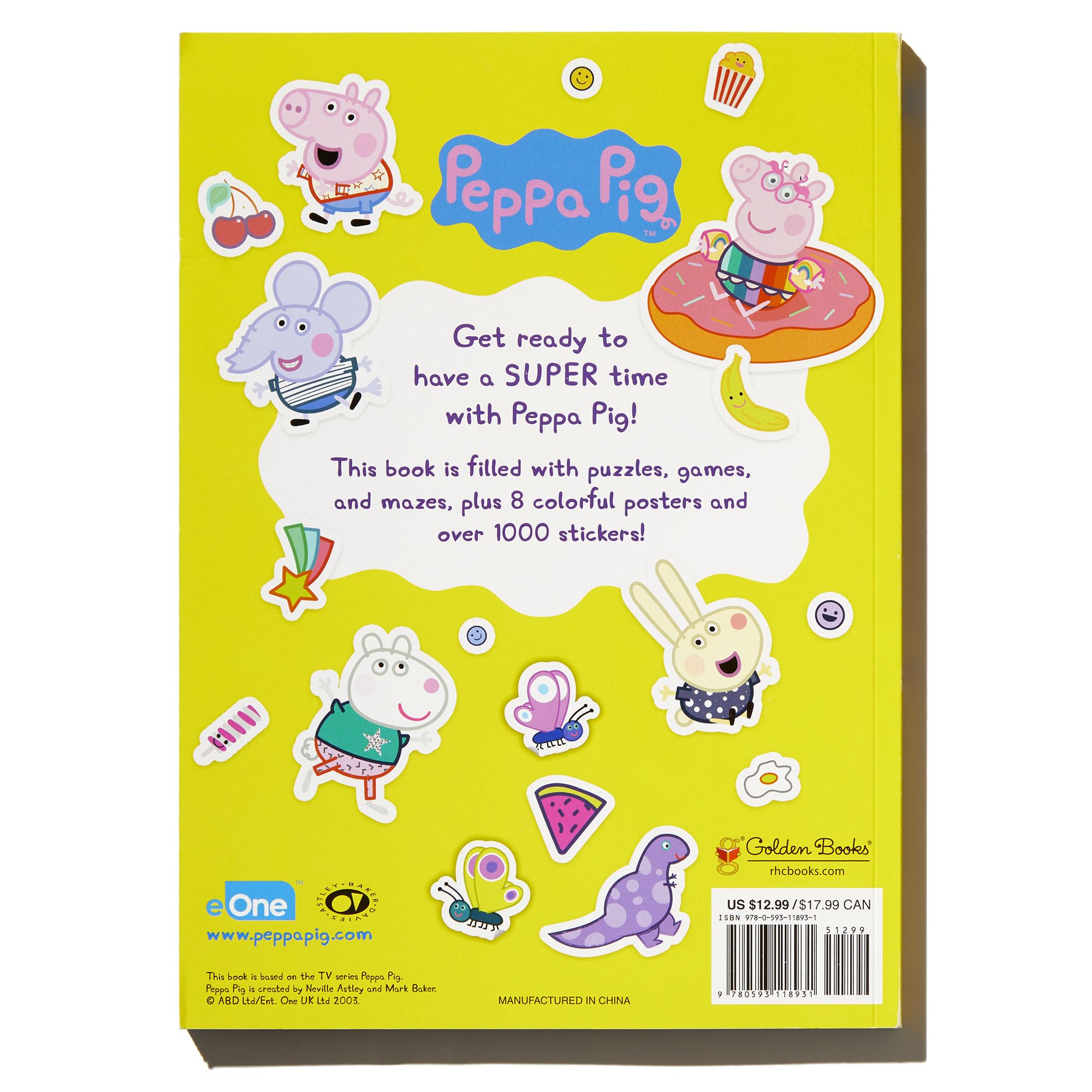 Peppa Pig Super Sticker Book: Over 1000 Stickers & 8 Posters Peppa Pig Super Sticker Book: Over 1000 Stickers & 8 Posters Paperback
