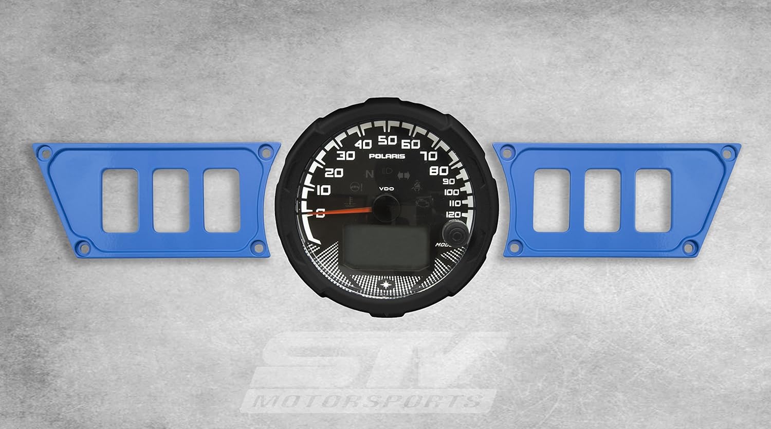STVMotorsports Custom Aluminum Blue Dash Panel for Polaris RZR XP 1000 with 6 Switch Openings (no switches Included)