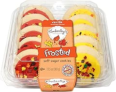 Harvest Orange & Yellow Large Frosted Cookies, 10ct