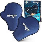 NEWGO Hand Ice Pack Golves for Pain Relief, 2 Pack Cold Gloves for Chemotherapy Neuropathy, Ice Gloves for Hands Finger Injuries, Arthritis, Working Hands - Navy Blue