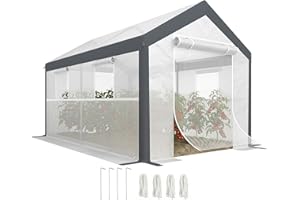Outsunny 7' x 12' x 7' Heavy Duty Walk-in Greenhouse Vegetable Seed Growth Tent Outdoor Plant Growing Tunnel Warm House Flowe