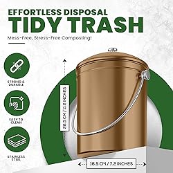 Utopia Kitchen Compost Bin for Kitchen