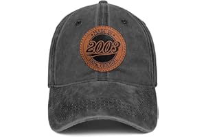 BBSOFT Birthday Gifts Men Women for Him Her Birthday Gift Idea Leather Pattern 100% Cotton Baseball Cap