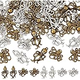 DICOSMETIC Tibetan Style Alloy Pendants Antique Silver Marine Life Charms Ocean Sealife Charms for Jewelry Making