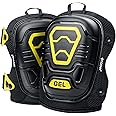 TICONN Gel Knee Pads for Work, Professional Heavy Duty Knee Pads for Men with Soft Foam and Gel Cushion, Adjustable Straps, A