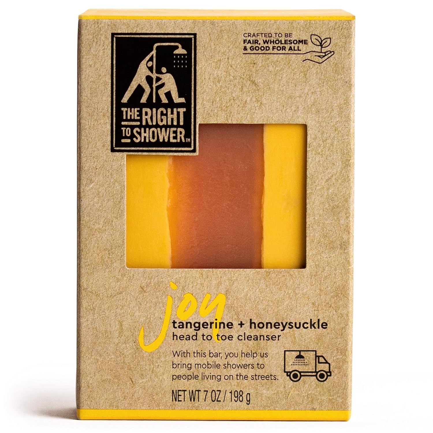 The Right To Shower Bar Soap, Joy, 7 oz, Pack of 3 : Beauty