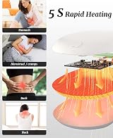 BouZaFoFa Heat Pad for Period Pain Relief, 6 Modes, 3000mAh, USB Wireless Belt view 2