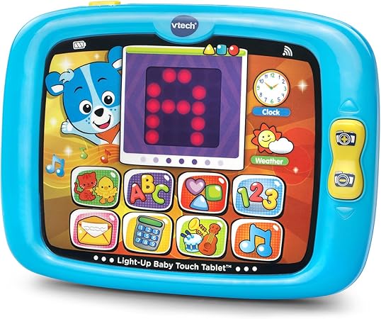 Amazon Vtech 幼児用タブレット Light Up Baby Touch Tablet Blue 電気 電力 おもちゃ
