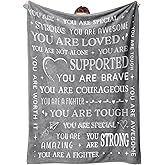 Blanket Gifts for Women or Men - Get Well Soon Blanket, Sympathy Gifts for Her Him, Thinking of You Gift, Inspirational Present for Friend Sister Daughter Son Coworker