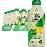 Saint James Iced Tea Organic Green Tea, Original Green Tea, 12 Pack | Non GMO, Gluten Free, Low Calorie, Low Sugar, 16 fl oz each