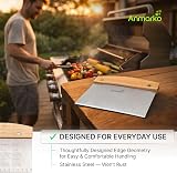Anmarko Stainless Steel Griddle Scraper Chopper Multipurpose Dough Cutter view 9