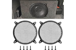 Tongze 8 Inches Speaker Grill Cover: Plastic Honeycomb Hole Subwoofer Grill Cover Protector, Car Audio Speaker Grill Cover,(Pack of 2)