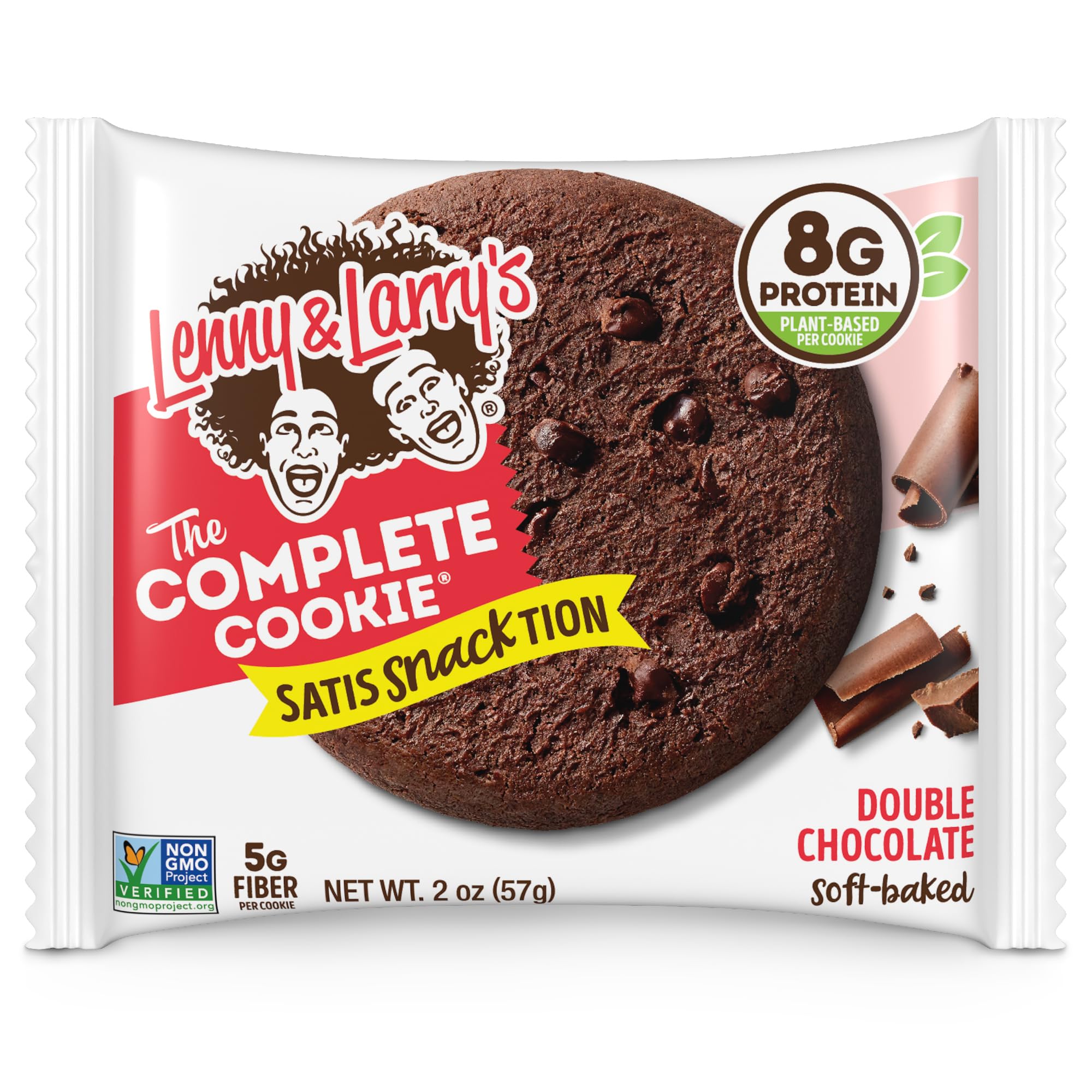 Lenny & Larry's The Complete Cookie, Big Time Brownie, Soft Baked, 8g Plant Protein, Vegan, Non-GMO, 2 Ounce Cookie (Pack of 12)