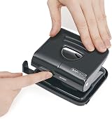 Rapesco 1030 2-Hole Metal Punch 25 Sheet Capacity Black view 2