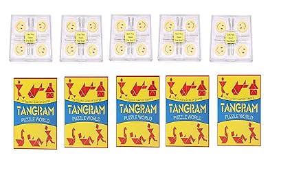 Virgo Toys Brain Lock & Tangram (Combo) - Pack of 5