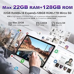 DMOAO Tablet, Android Tablet 2024 Tablets with 22GB
