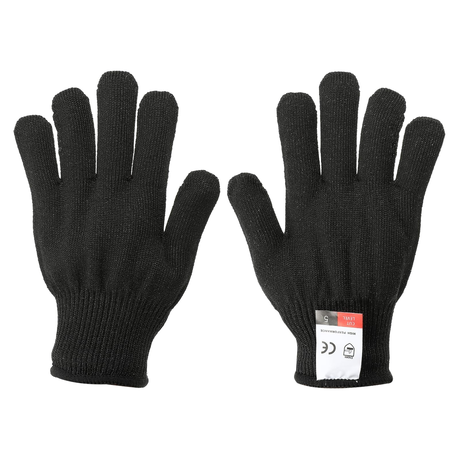 PATIKIL Cut Resistant Gloves, 1 Pair Level 5 Protection Anti Cutting Gloves Cut Proof Gloves for Kitchen Wood Carving Working, Extra Large, Black