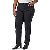 Gloria Vanderbilt Womens Amanda Ponte High Rise Knit Pant Plus