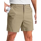 G Gradual Men's Golf Dress Shorts 5"/ 7"/ 9" Stretch Casual Work Flat Front Shorts for Men with 3 Pockets Quick Dry