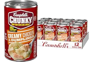 Campbell's Chunky Creamy Chicken & Dumplings Soup, 18.8 Ounce (Pack of 12)
