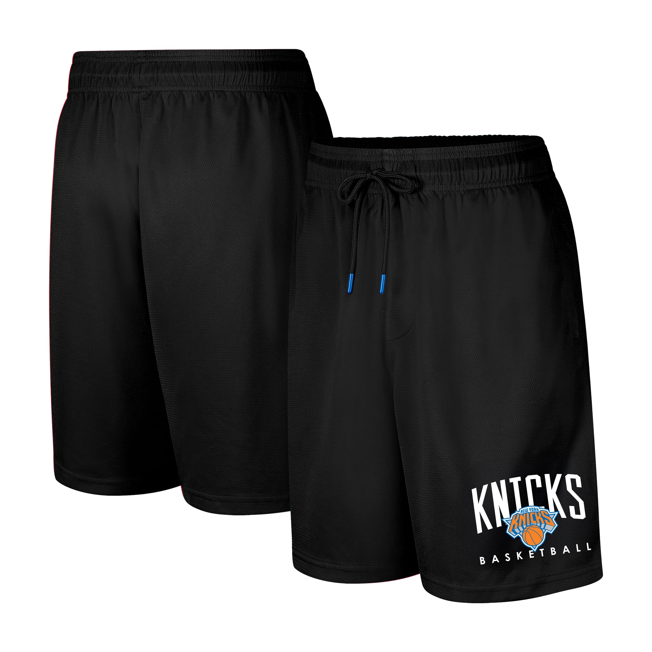 Ultra Game NBA Official Men’s Teamster Basketball Shorts, New York Knicks, Black, Small Image