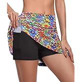 CHICHO Pleated Tennis Skirt for Womens with Pockets Girls 15" High Waist Athletic Skort Skirts for Golf Workout