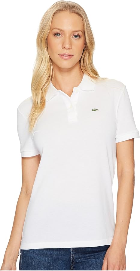 Amazon Lacoste ラコステ トップス サイズ 2 Eur34 Xonesize シャツ Short Sleeve Two Button Classic Fit Piqu White レディース 並行輸入品 シャツ ブラウス 通販