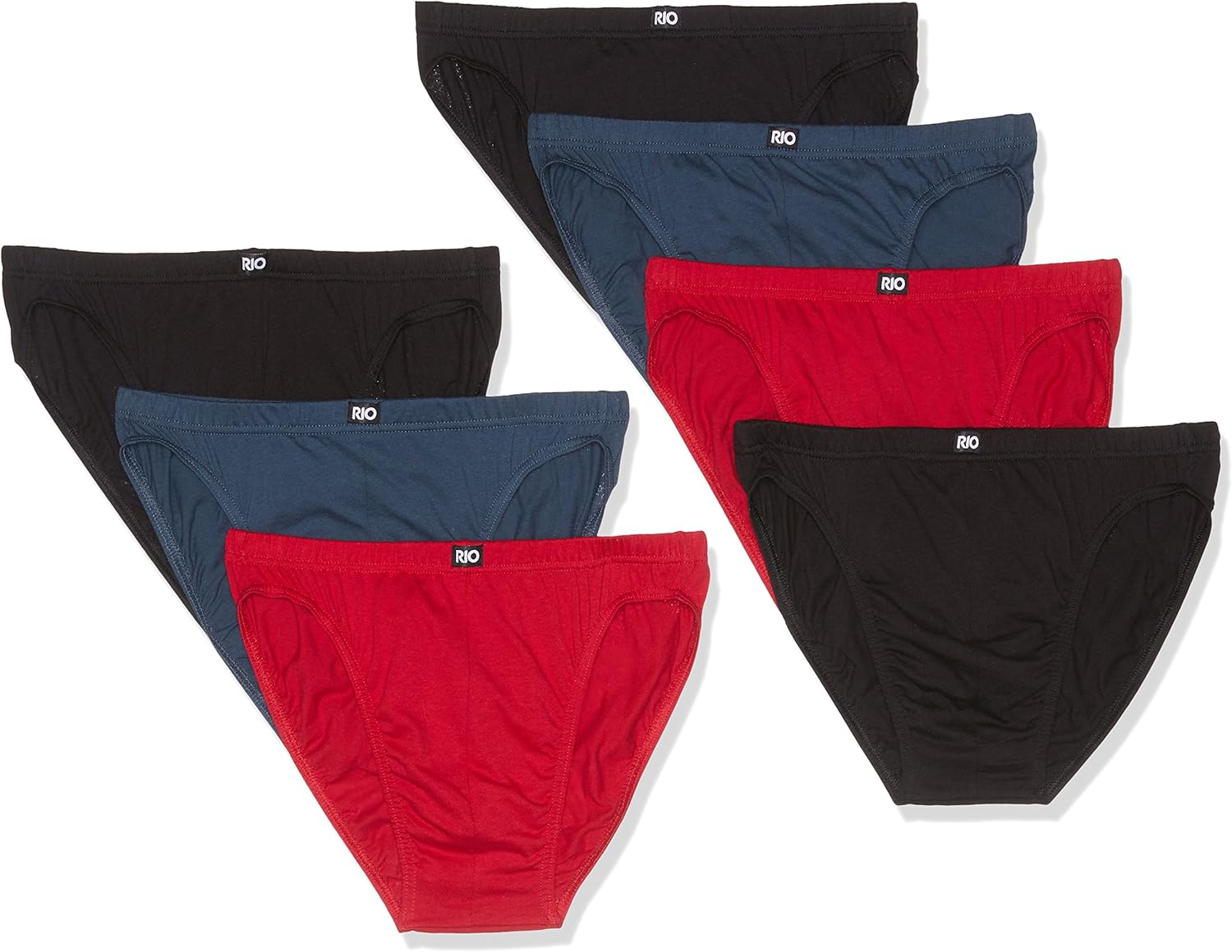 Rio Men's Underwear Cotton Bikini Brief (7 Pack) Fashion