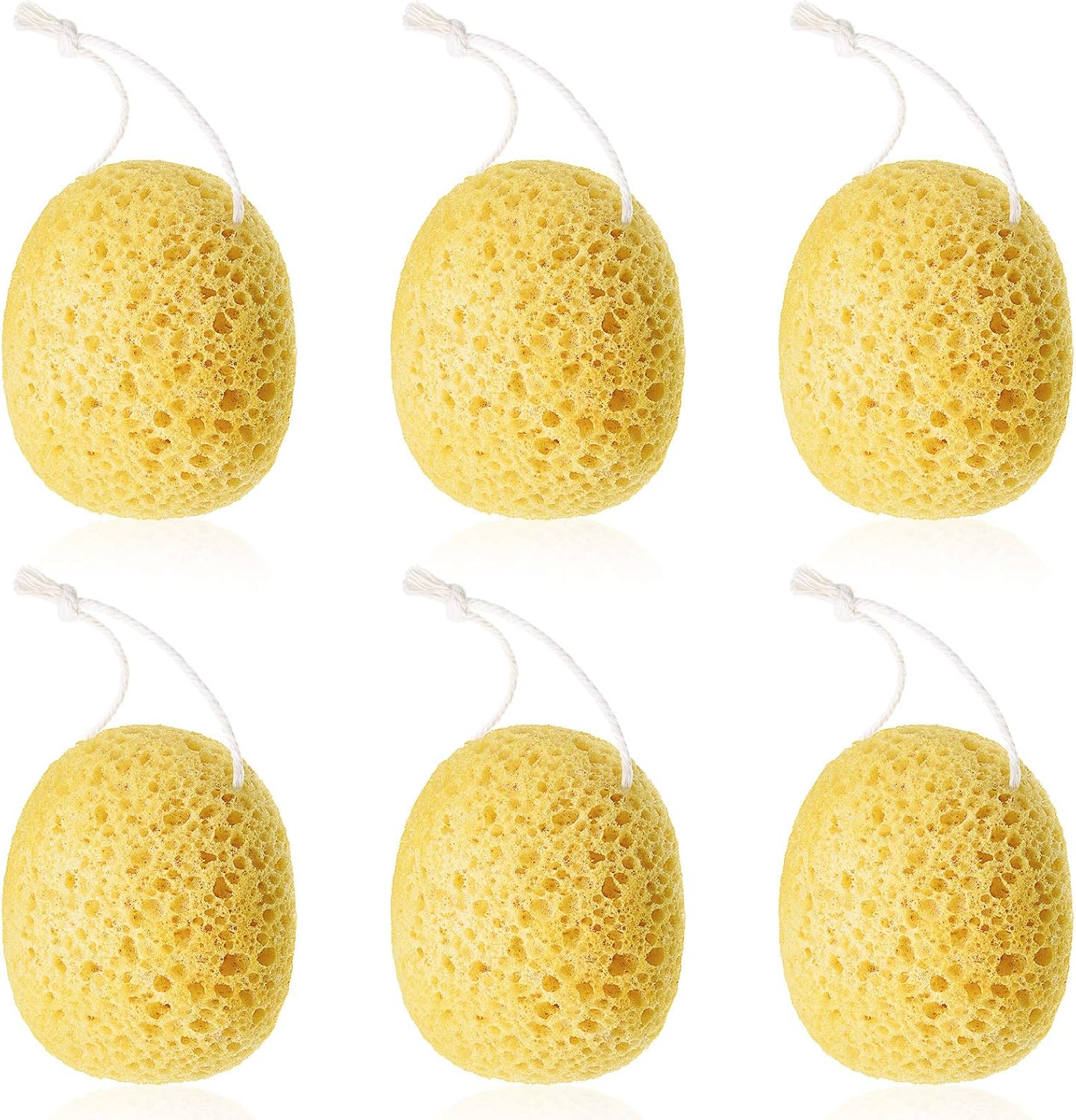 Bath Sponge Foam Loofah Sponge Shower Pouf Cleaning Body Scrubber for Men and Women Bath Spa and Shower Supplies (6 Pieces): Health & Personal Care