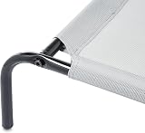 Brand Raised Dog Bed Cooling Elevated Pet Bed Large Grey 130x80x19 cm view 3