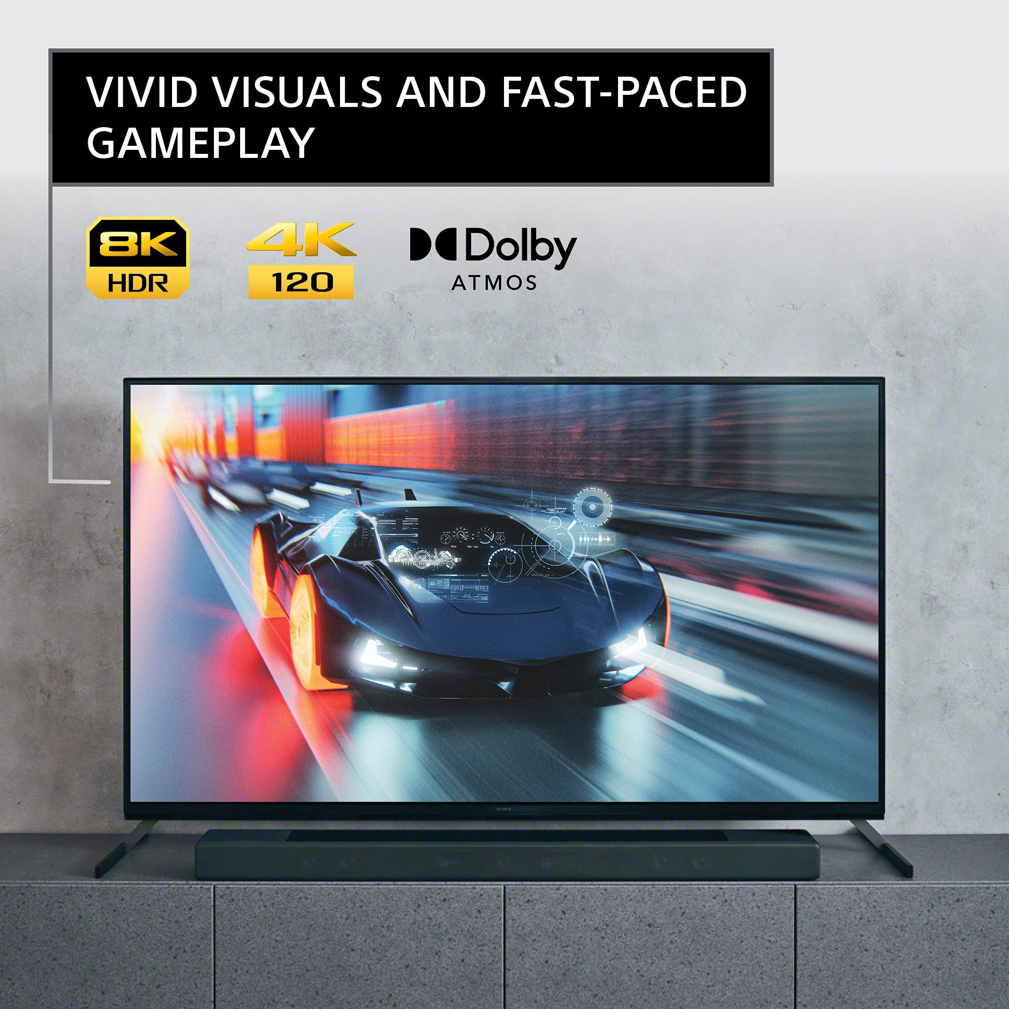 Sony 65 Inch BRAVIA XR X93L Mini LED 4K HDR Google TV HT-A7000 7.1.2ch Dolby Atmos Sound Bar