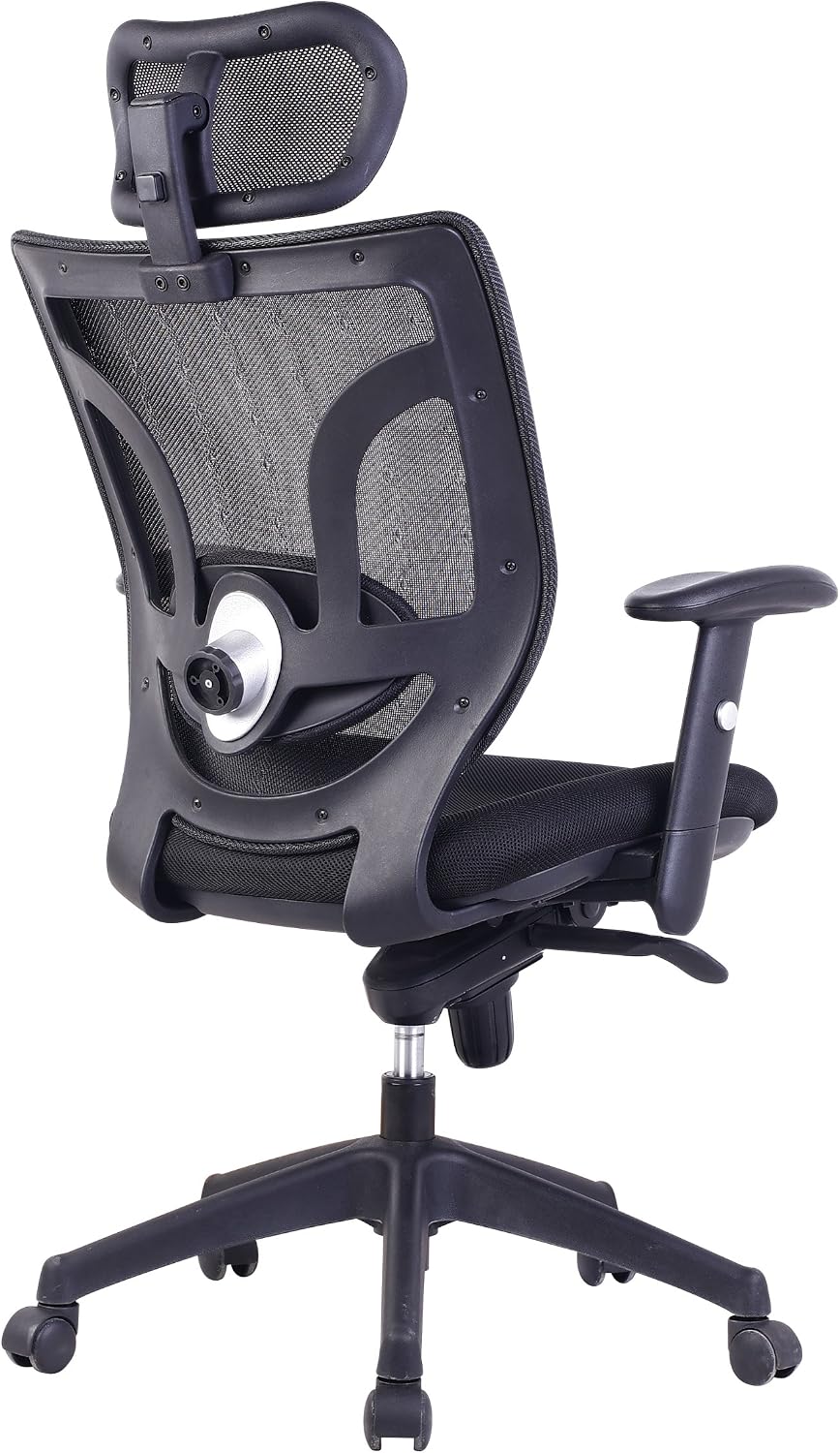 Eliza Tinsley Mesh High Back Executive Armchair with Integral Headrest BCM/K103/BK, Black - Image 4