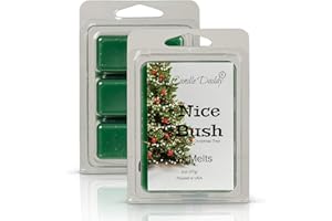 The Candle Daddy Nice Bush - Pine Blue Spruce Scent - Maximum Scented Wax Melt Cubes - 2 Ounce - Dirty Santa Claus Christmas