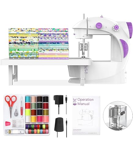Amazon.com: Portable Tabletop Beginner Mini Sewing Machine for