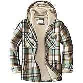 WINDFIT Women's Full Zip Fleece Flannel Jacket Plaid Sherpa Lined Jacket for Women
