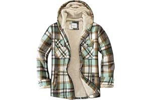 WINDFIT Women's Full Zip Fleece Flannel Jacket Plaid Sherpa Lined Jacket for Women