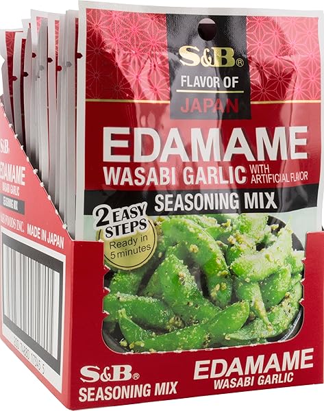 S&B EDAMAME WASABI GARLIC 0.84OZ (PACK OF 10)