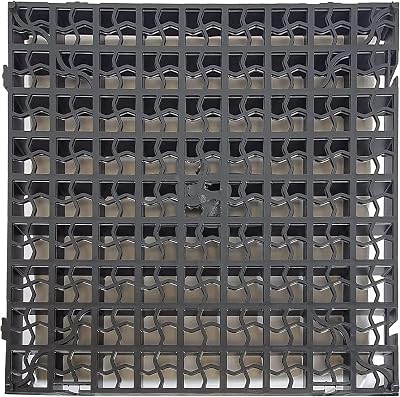 Srendi 20x Black Plastic Paving Grids 500mm Mat 5m2 Garden Driveway Grid