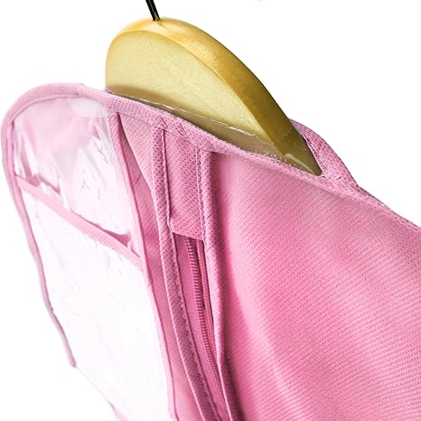 Kleideraufbewahrung Aufbewahrung Ordnungssysteme Hangerworld Atmungsaktive Kleiderhulle Fur Abendkleider 183cm Pink Kleidersack Hochzeitskleid Kleidersacke Kuche Haushalt Wohnen