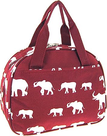 burgundy lunch bag